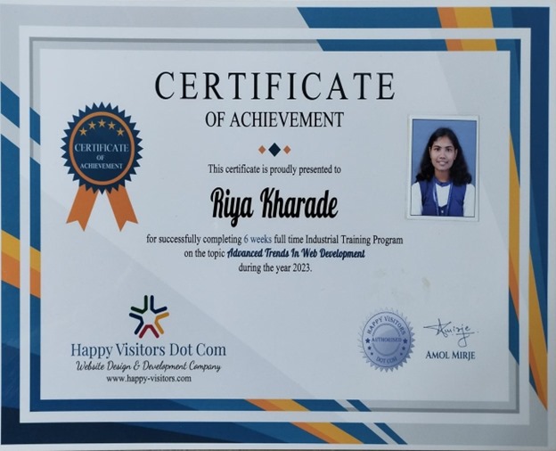 Internship Certificates